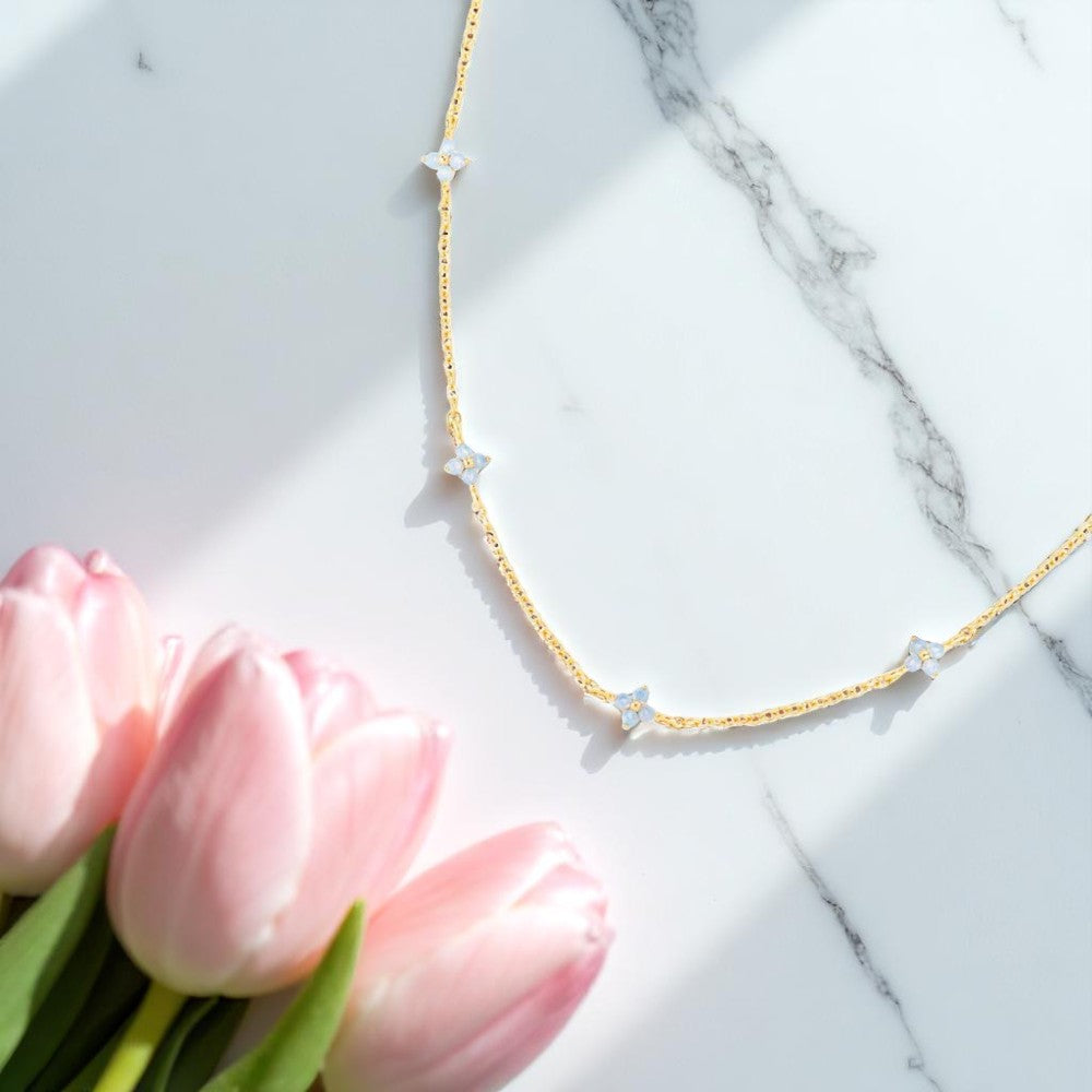 Azure Blossom Necklace 2