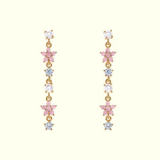 Blush Cascade Earrings 1