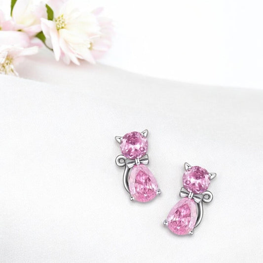 Blush Whiskers Dainty Studs 3