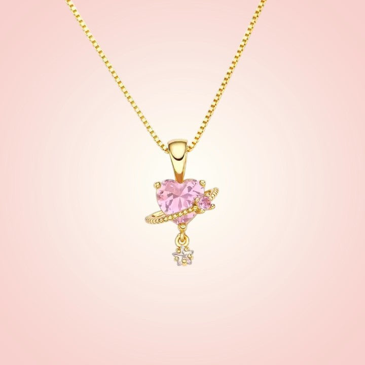 Blushing Heart Necklace 2