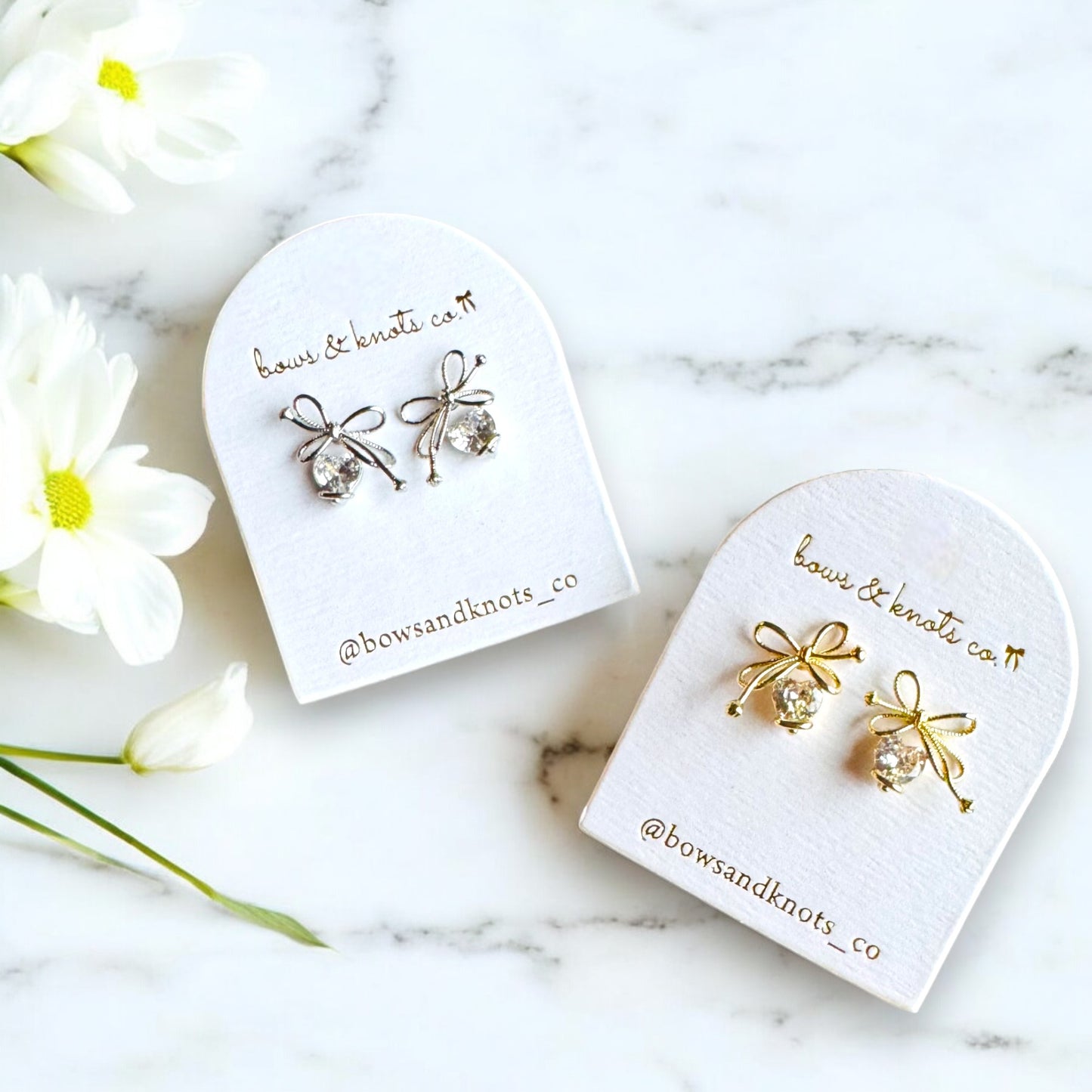 Bow Drop Earrings 1