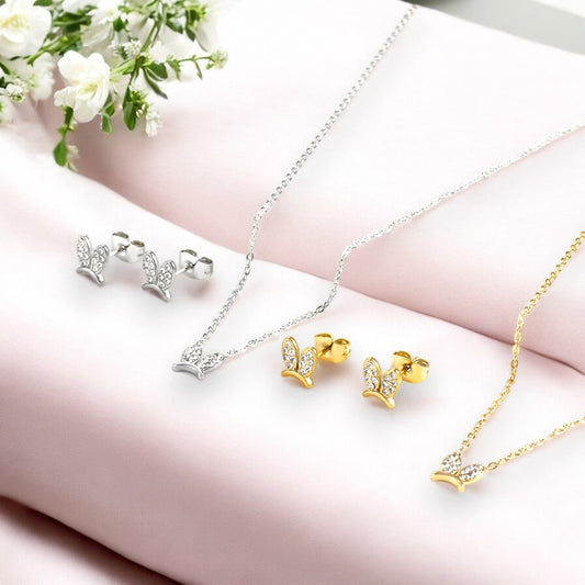 Bunny Bliss Necklace and Earrings Set 1