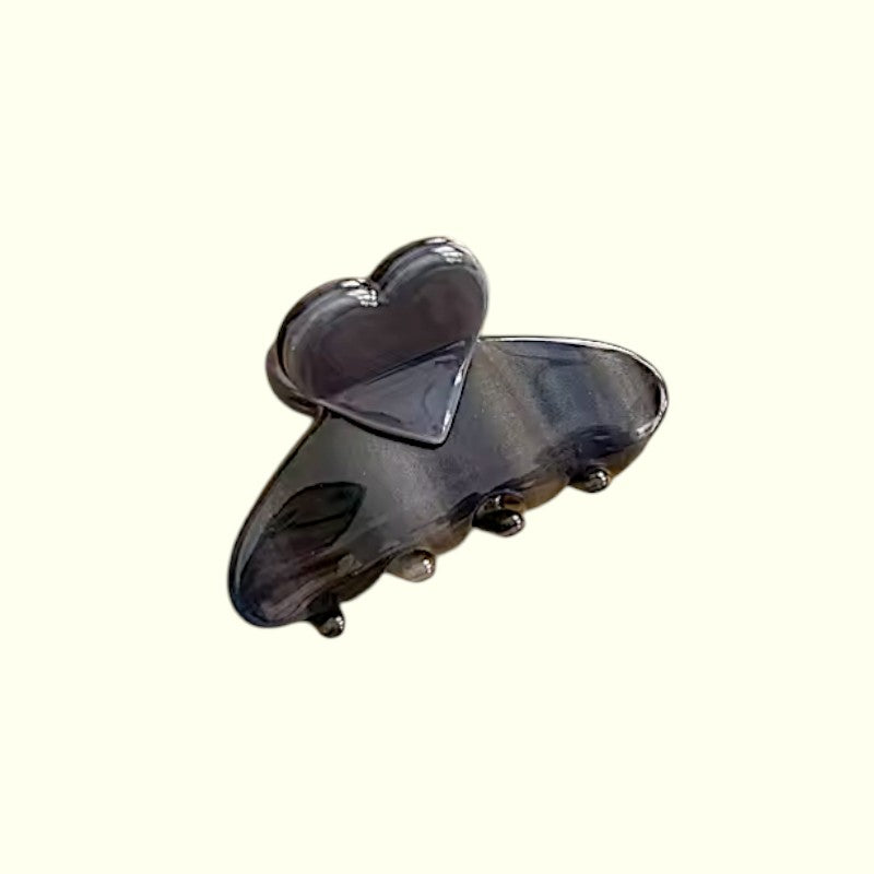 Black hair clip on a white background