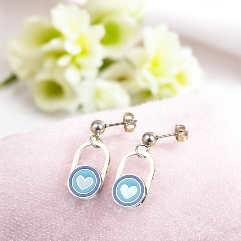 Charming Heart Earrings Silver 3