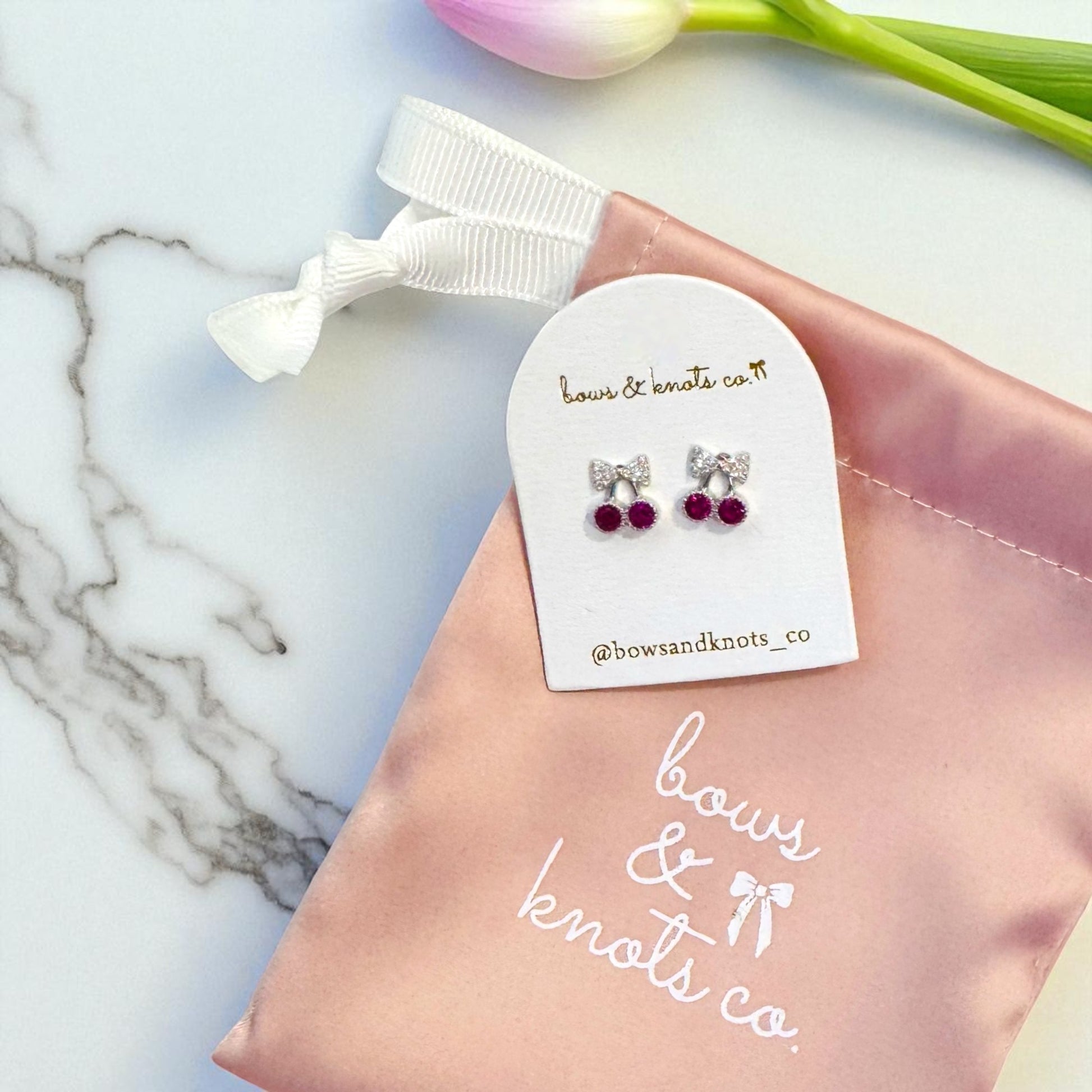 Chérie Bow Studs 2