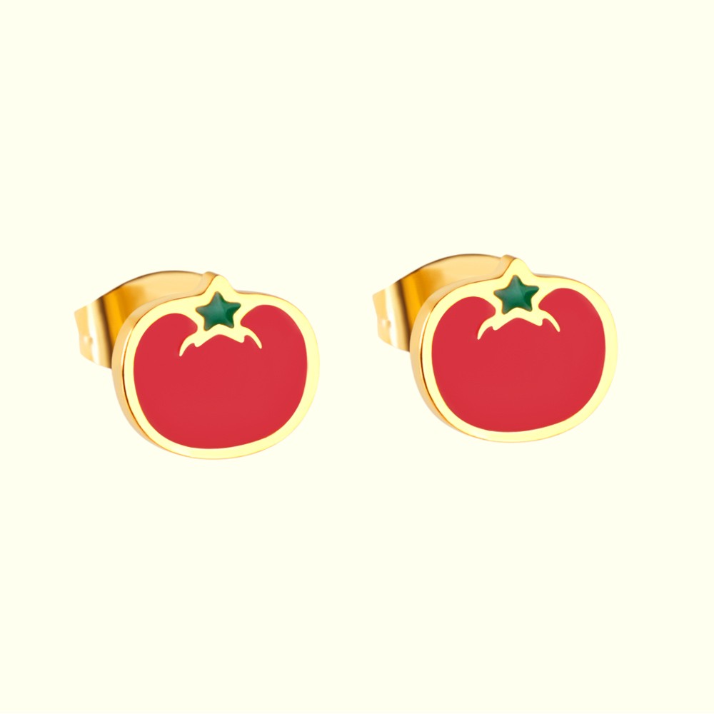 Cherry Tomato Cuties Stud Earrings 1