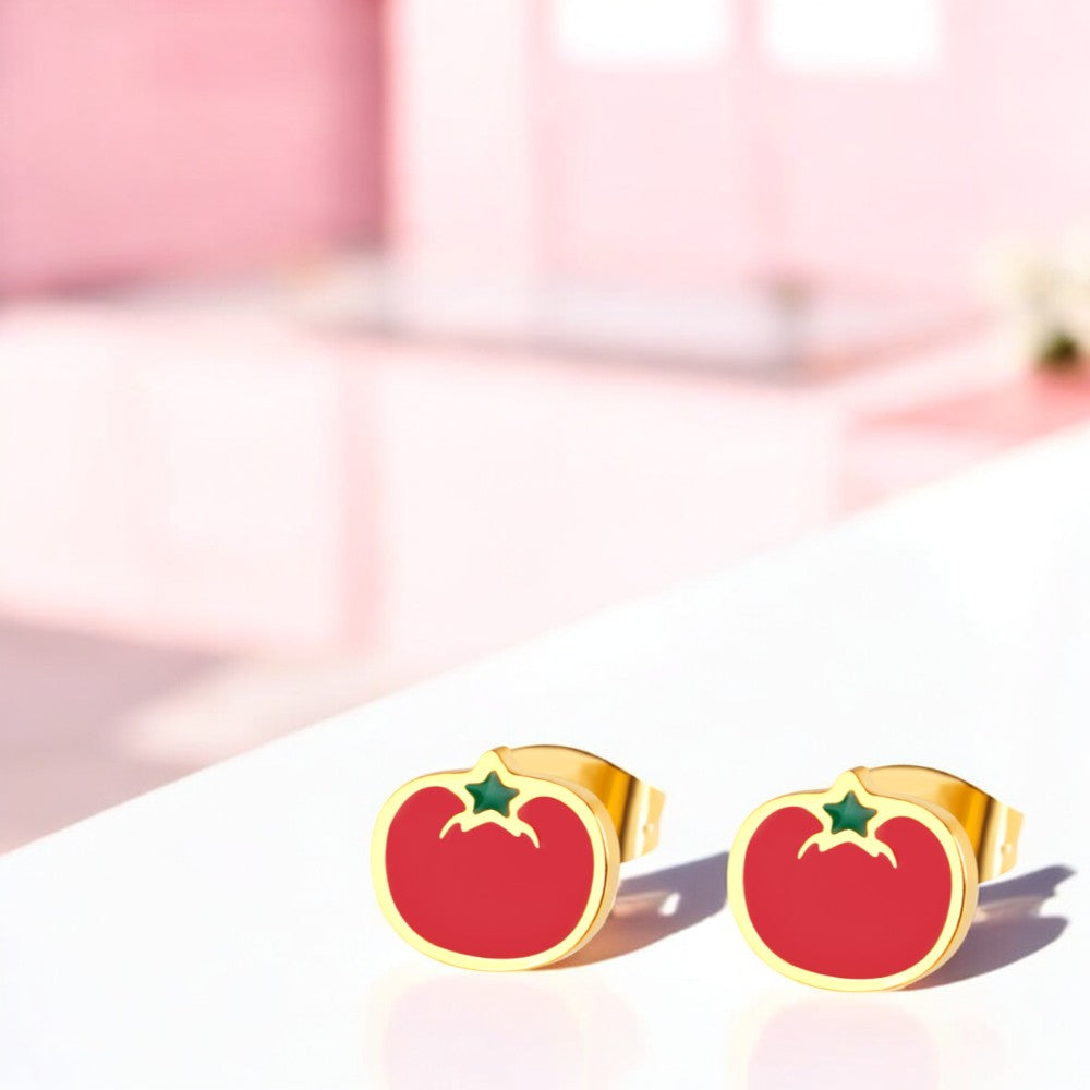 Cherry Tomato Cuties Stud Earrings 3