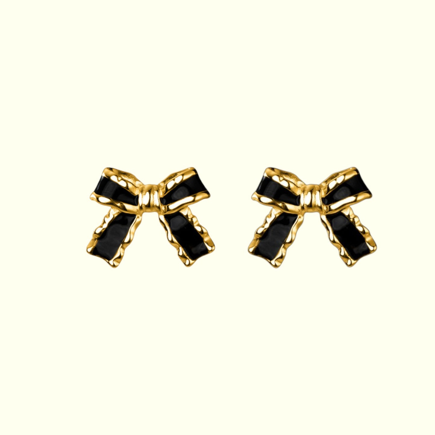 Classy Bowknot Stud Earrings Gold 4