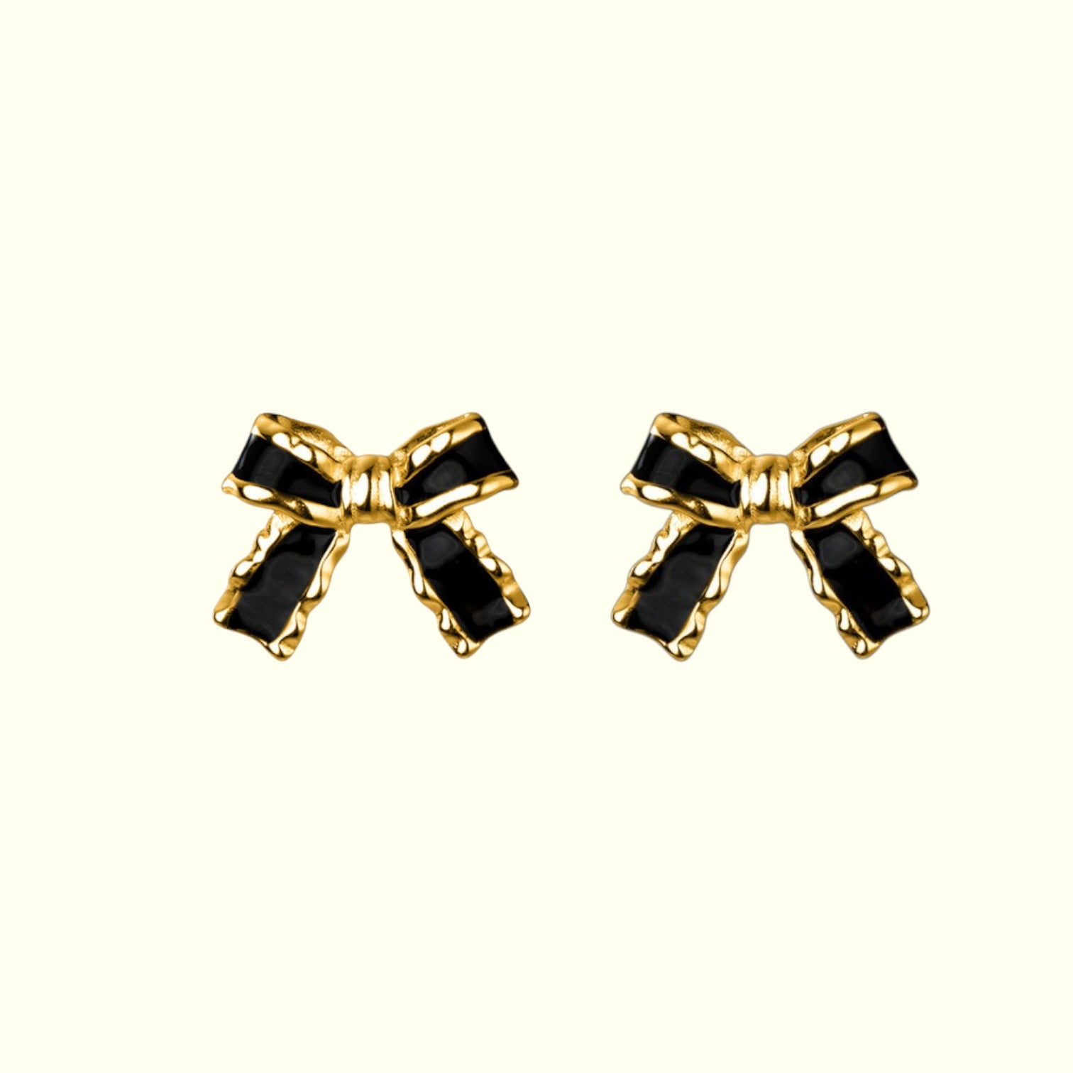 Classy Bowknot Stud Earrings Gold 4