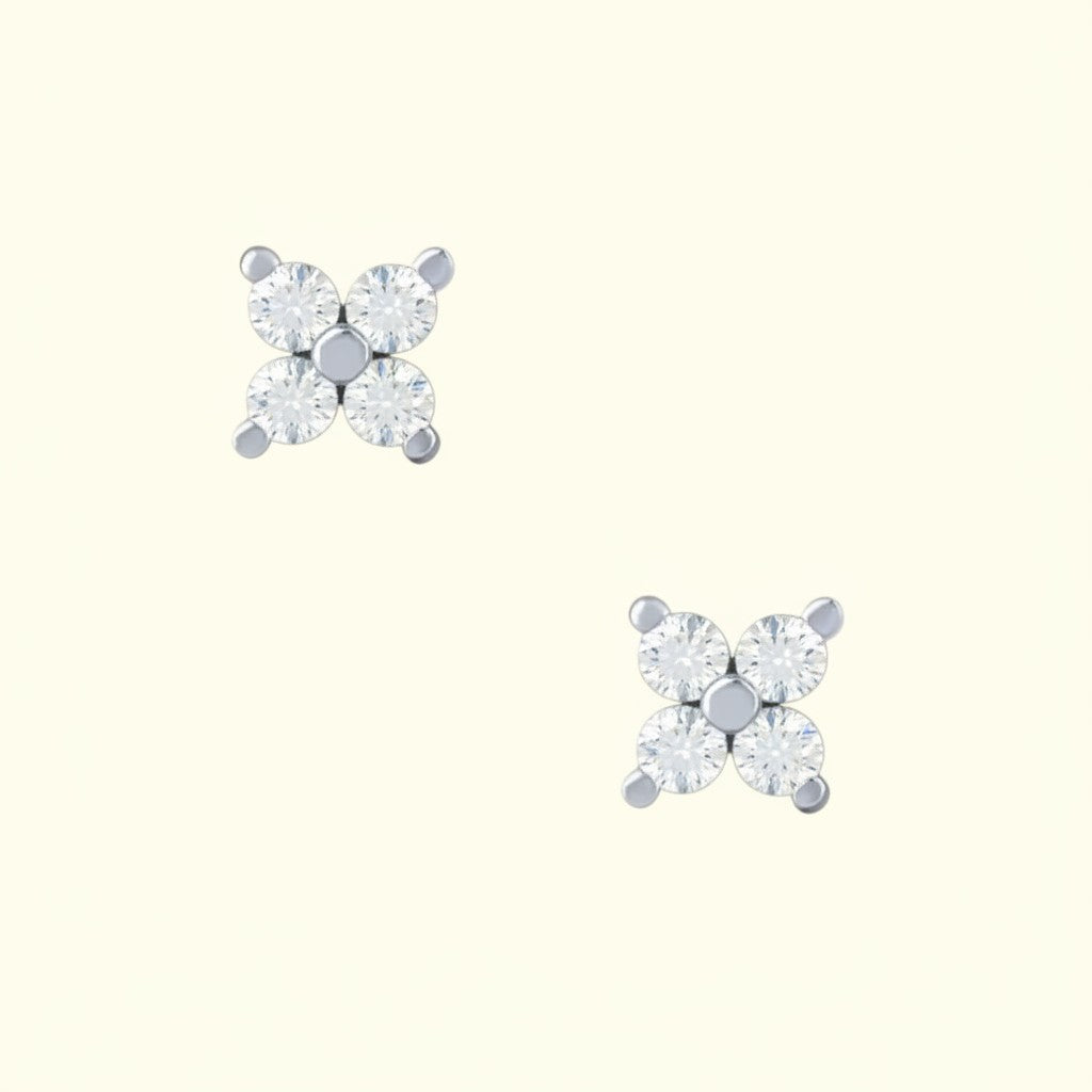 Clover Spark Stud Earrings 3