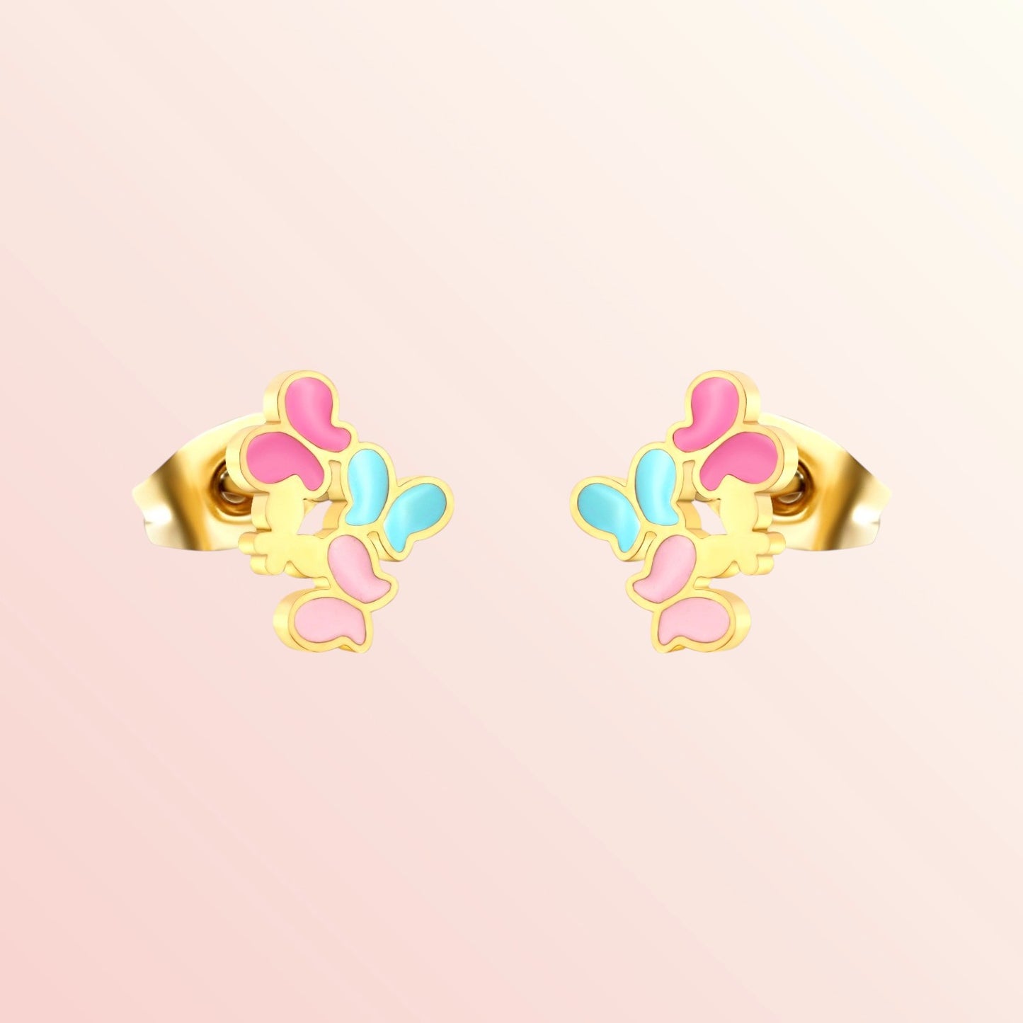Cotton Candy Butterflies Necklace and Earrings Set 4
