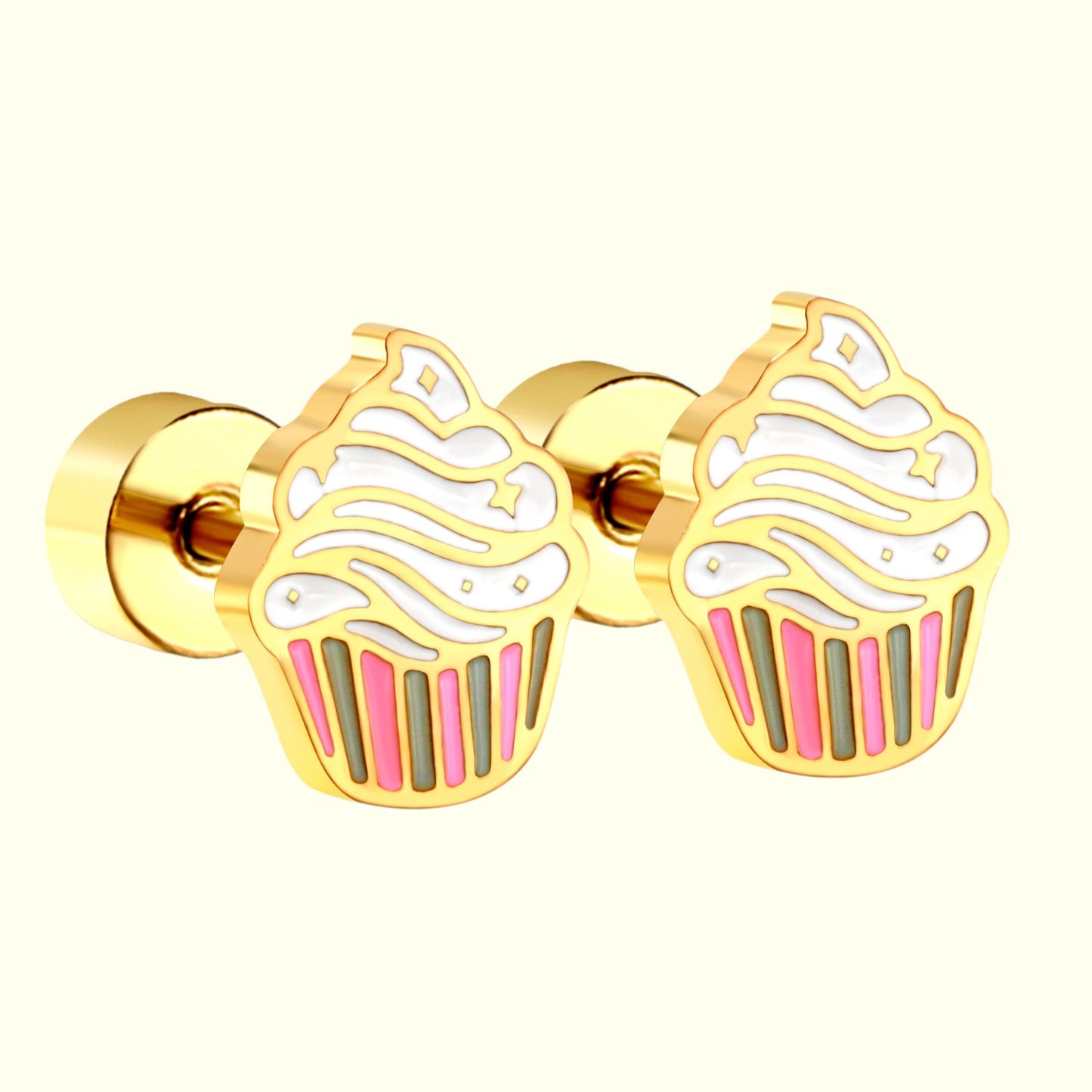 Cupcake Delight Stud Earrings 1