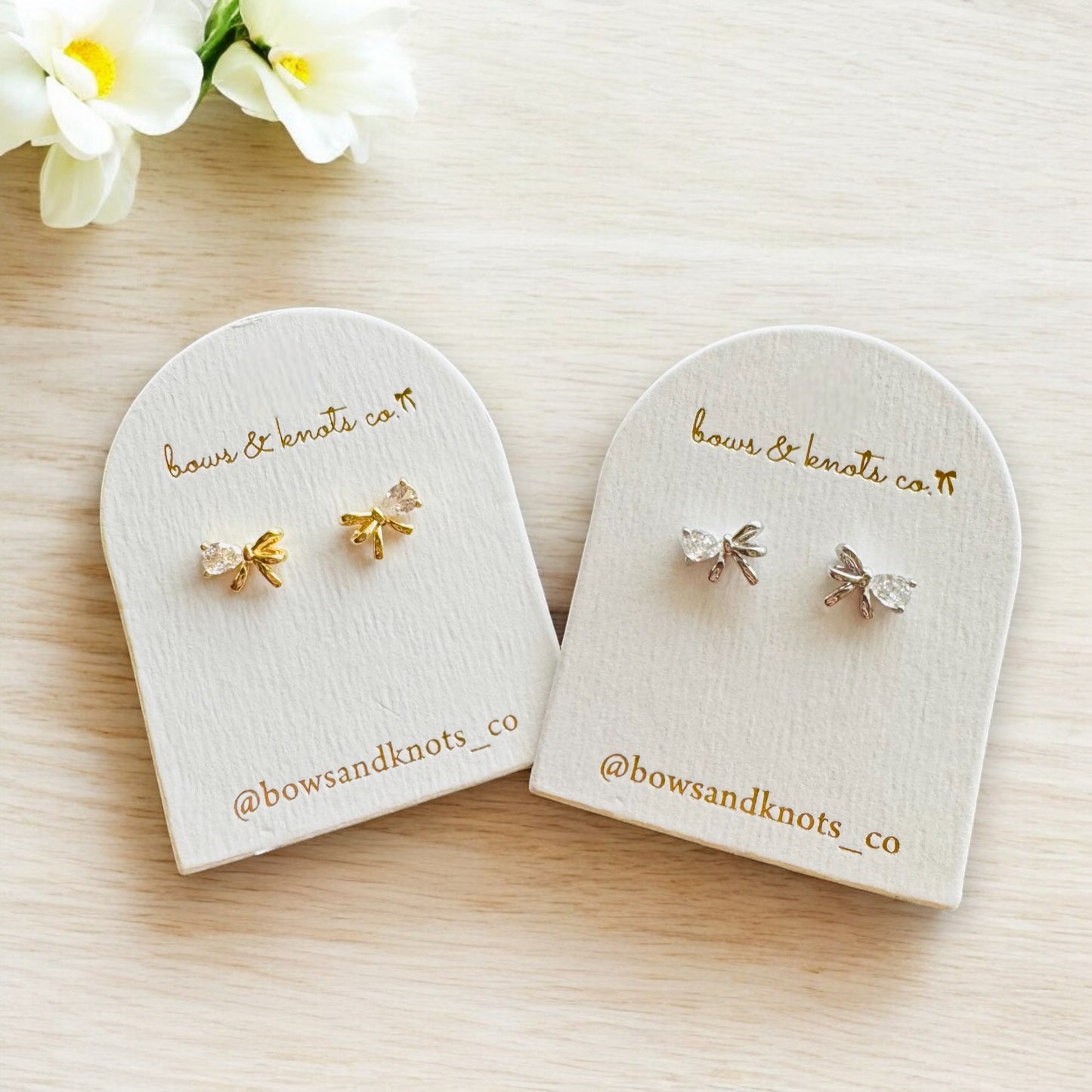 Dainty Bow Bliss Studs 5