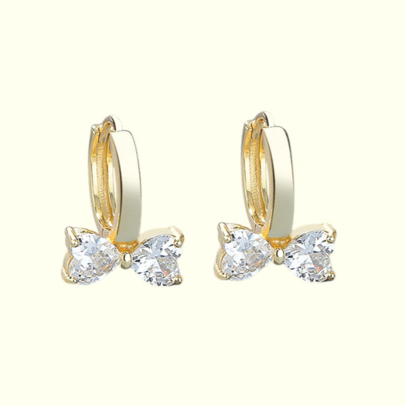 Dainty Bow Huggies Gold 1