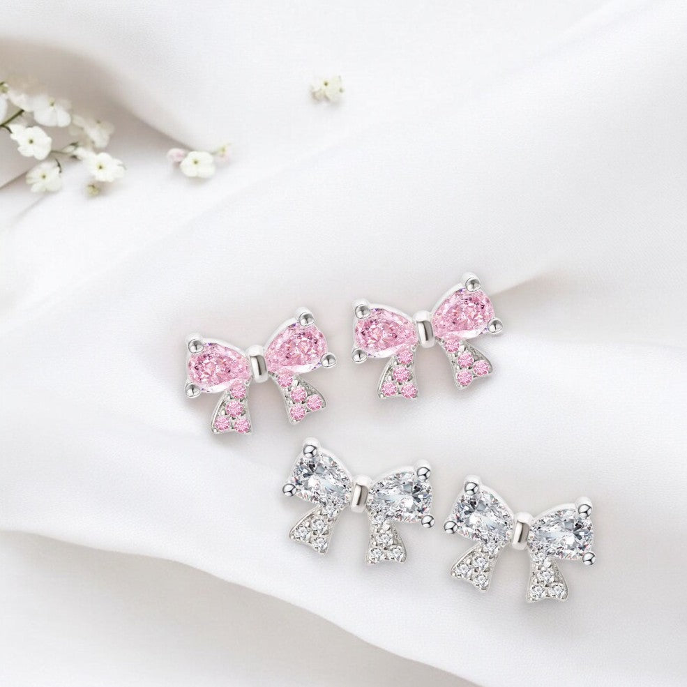 Dainty Bowknot Stud Earrings 1
