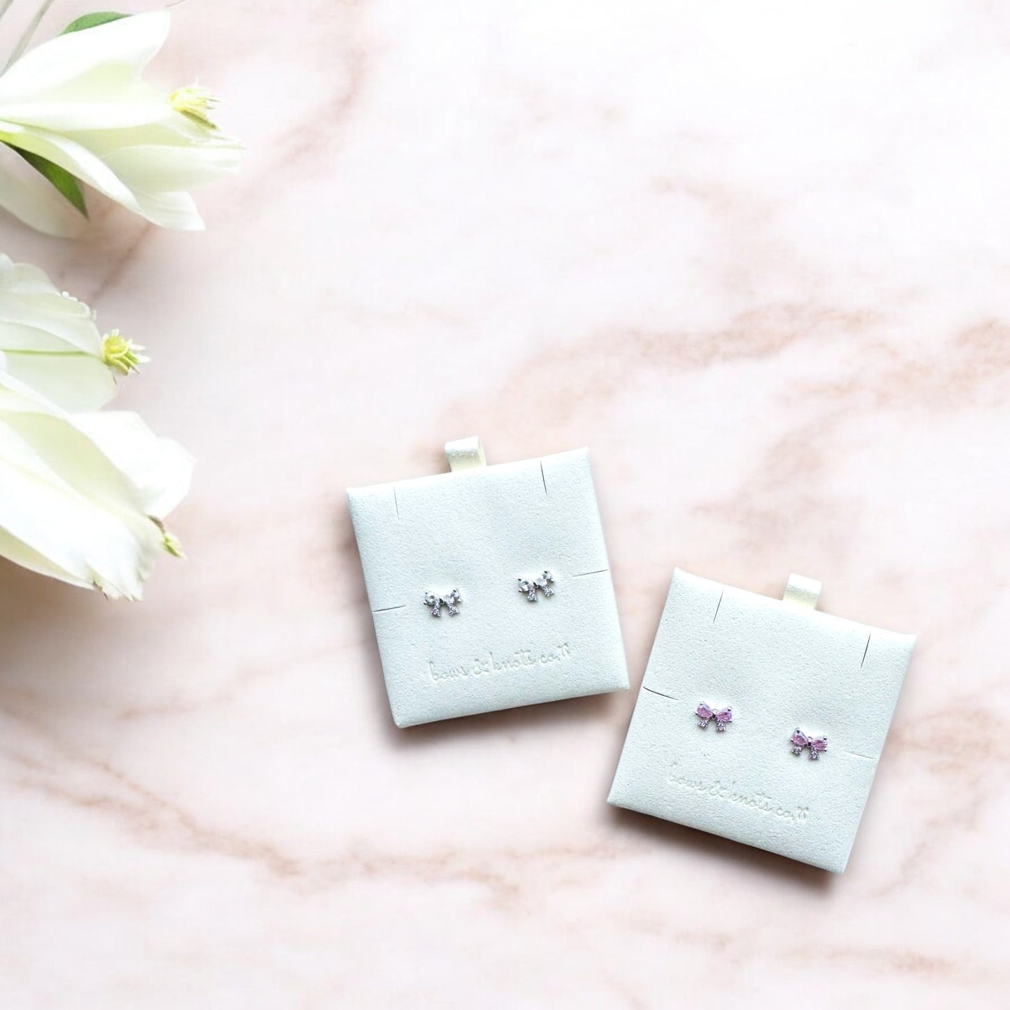 Dainty Bowknot Stud Earrings 2