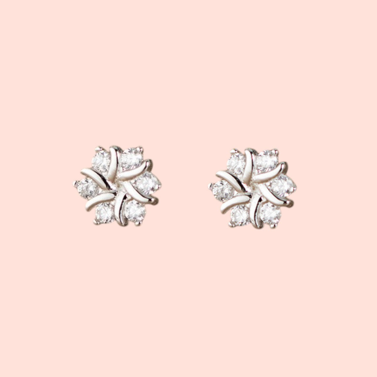 Dainty Whisper Stud Earrings silver 2