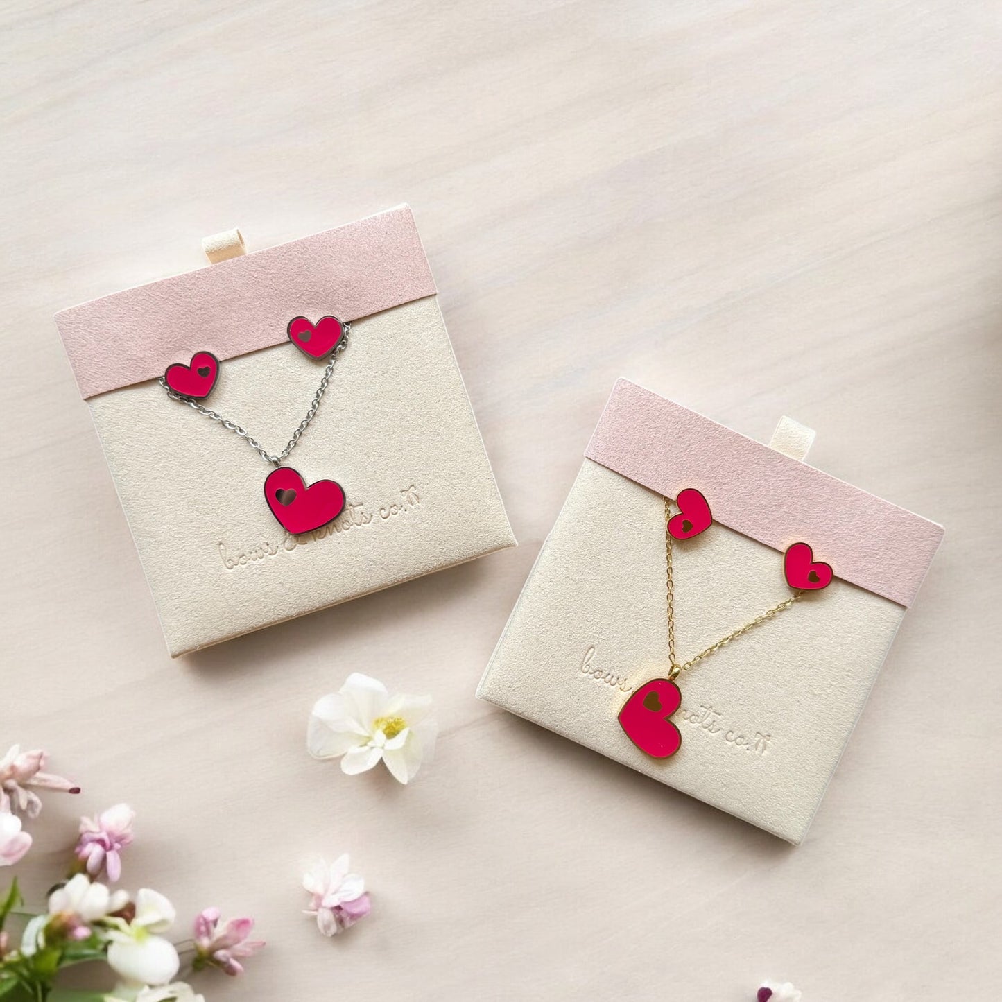 Double Heart Jewelry Set 1
