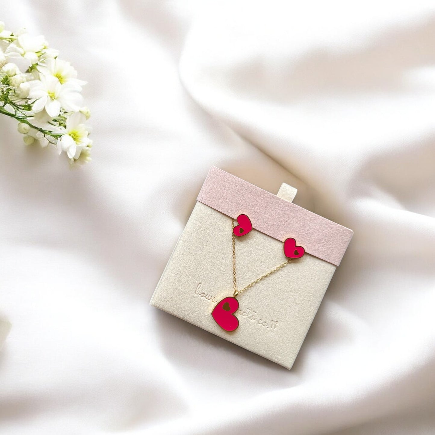 Double Heart Jewelry Set 4