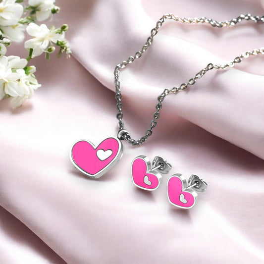 Double Heart Jewelry Set 6