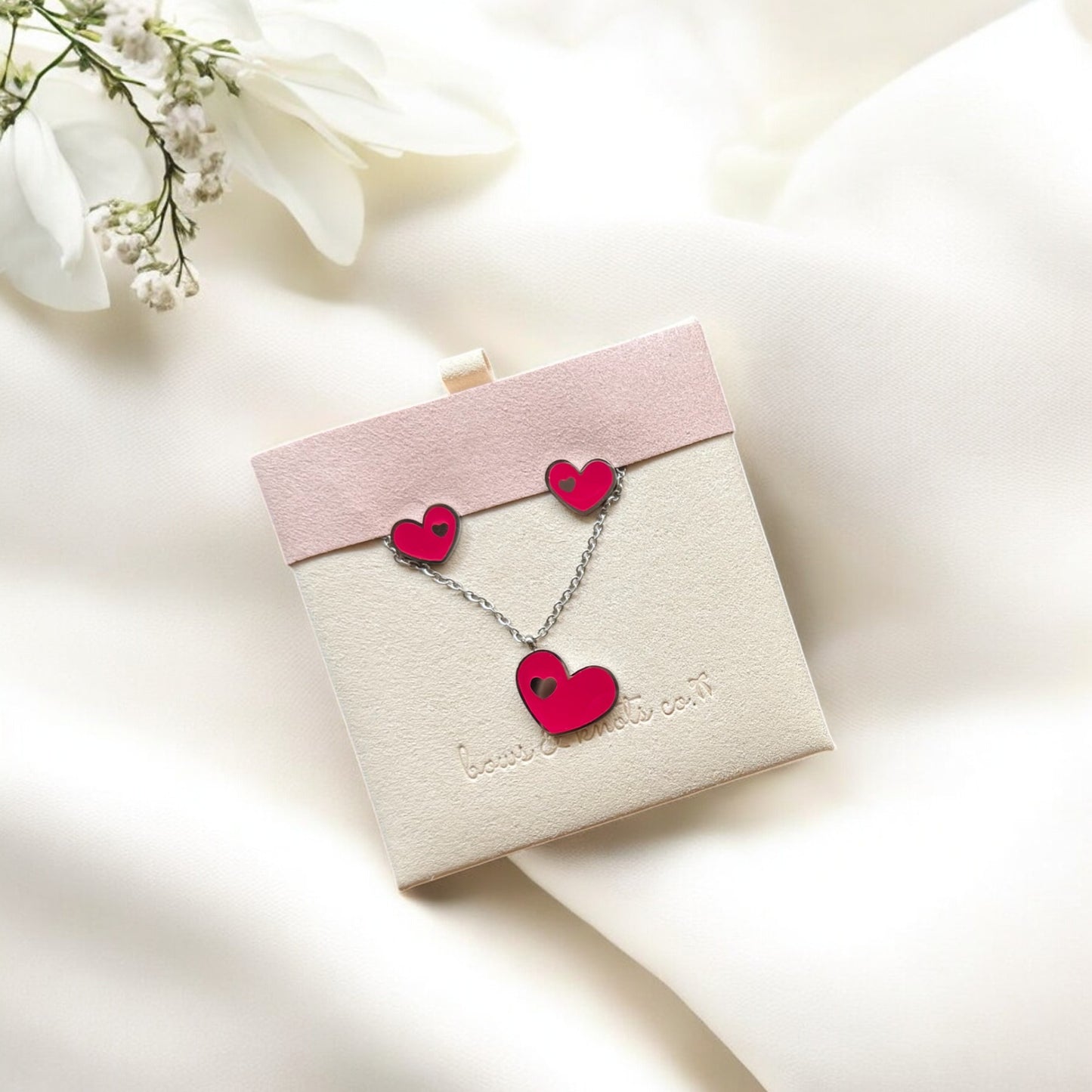 Double Heart Jewelry Set 9