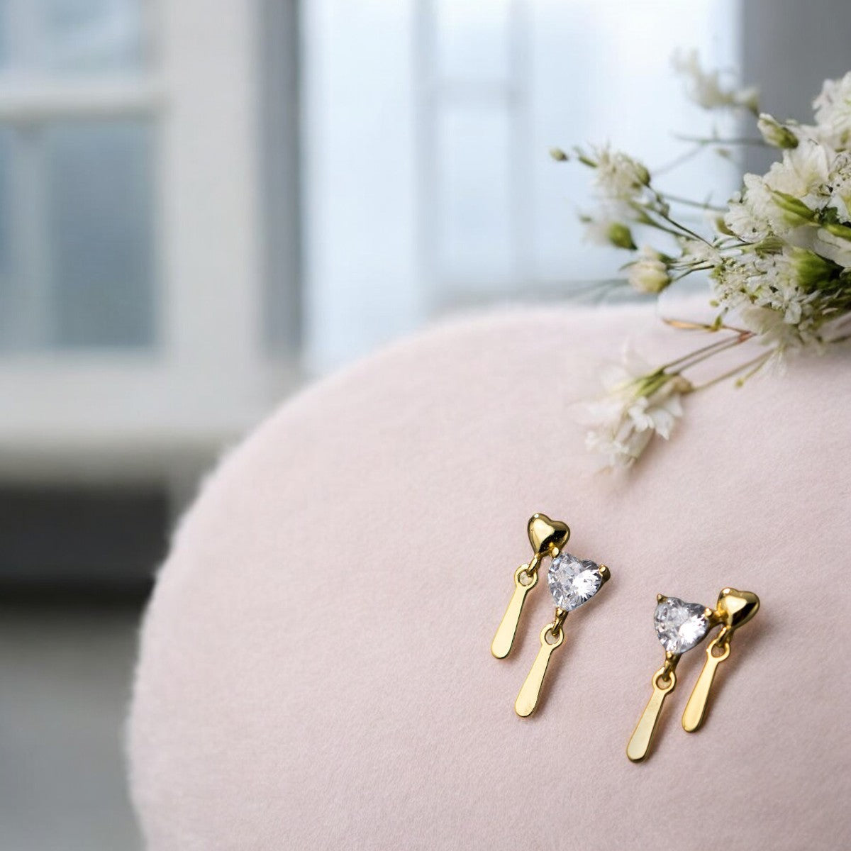 Double the Love Earrings Gold 1