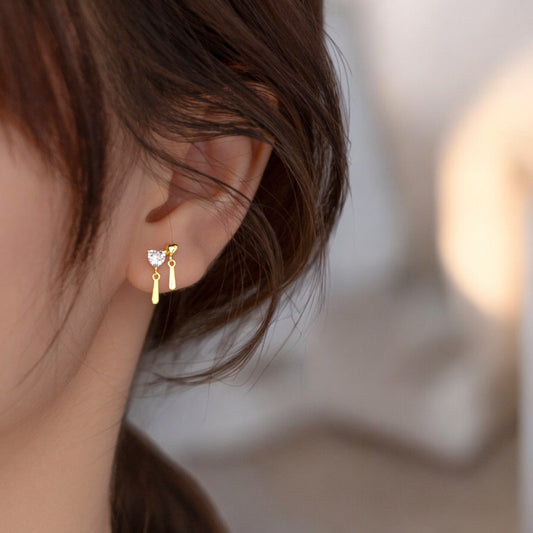 Double the Love Earrings Gold 3