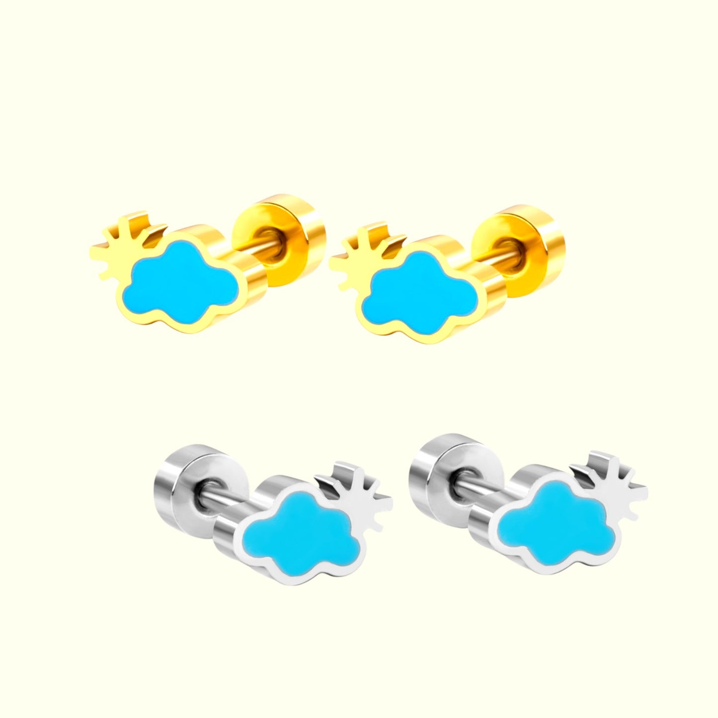 Dreamy Cloud Stud Earrings 1