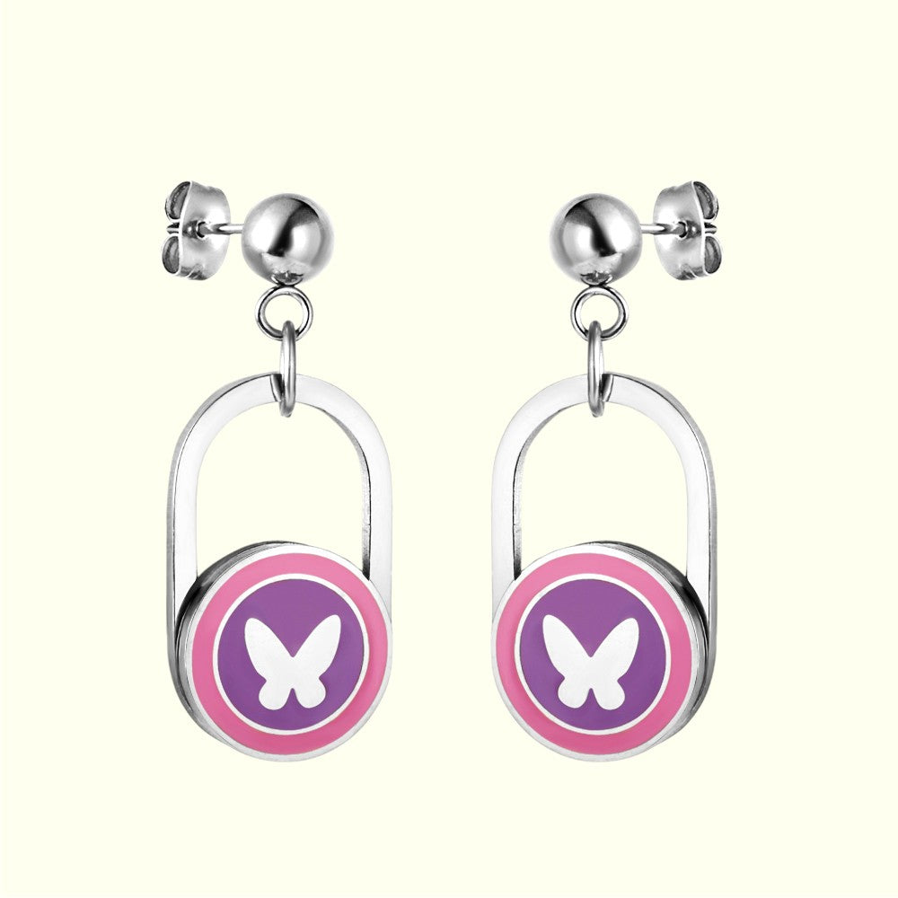 Dreamy Violet Earrings Silver 1