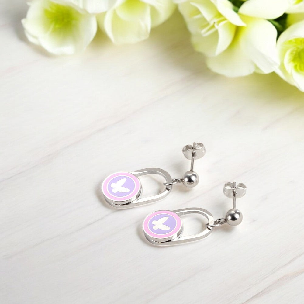 Dreamy Violet Earrings Silver 3