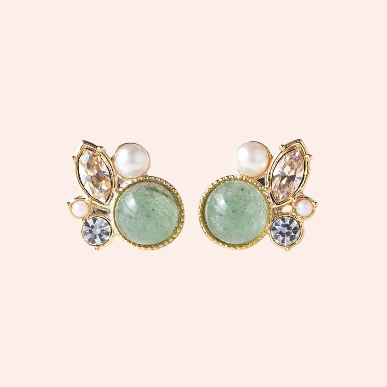 Elemental Grace Stone Earrings green 1