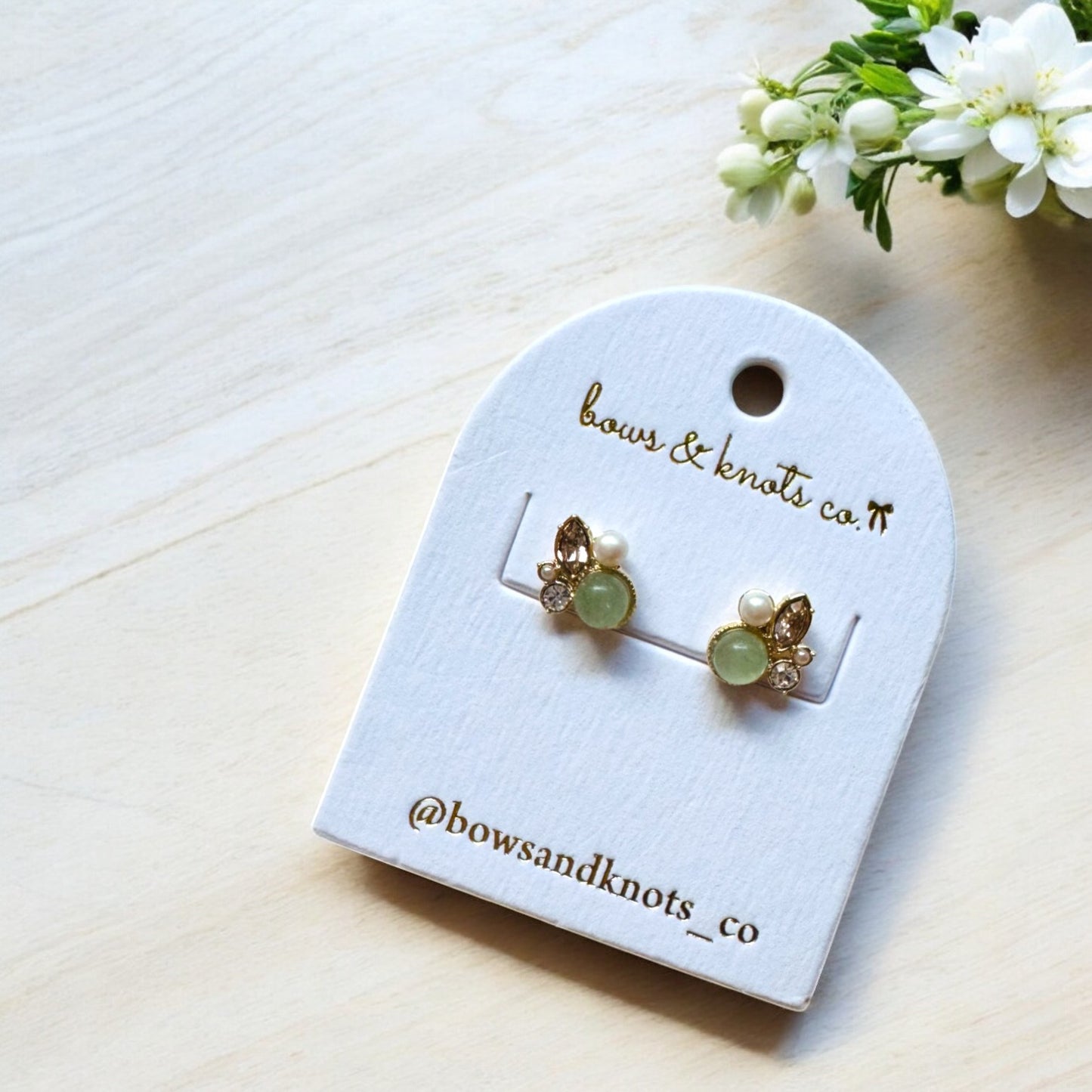 Elemental Grace Stone Earrings green 2