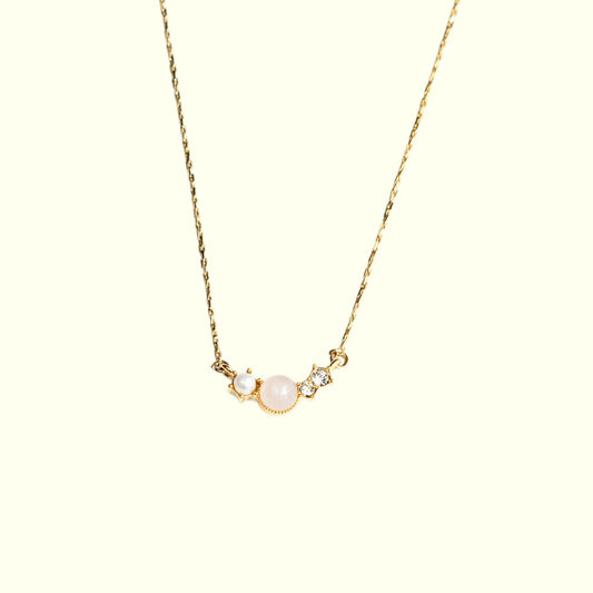 Elemental Grace Stone Necklace pink 1