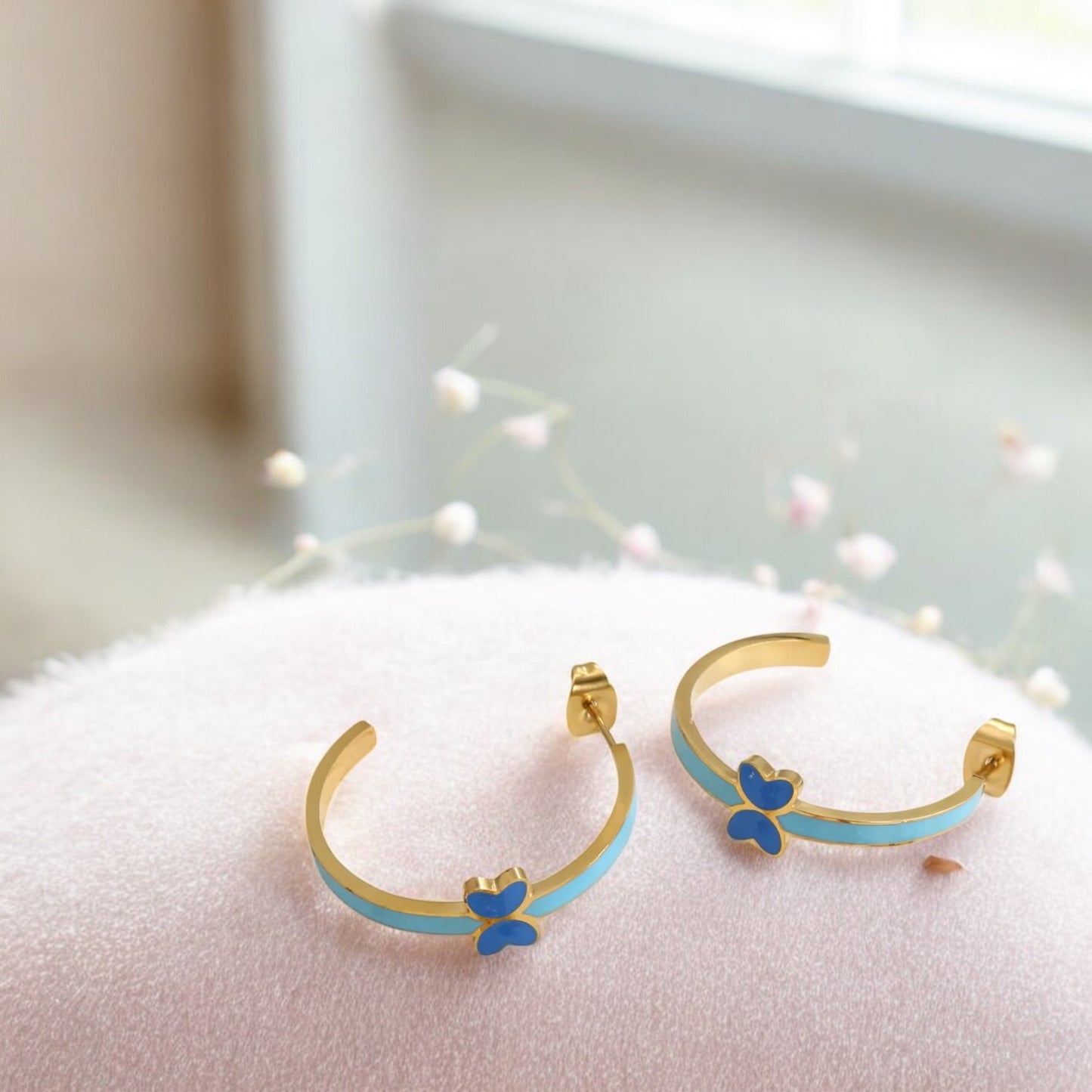 Enchanted Butterfly Hoops blue 2
