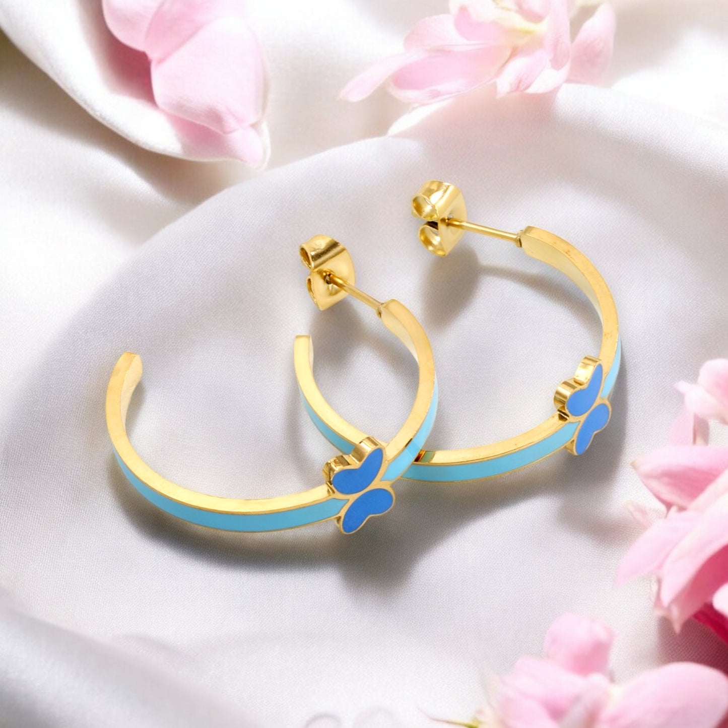 Enchanted Butterfly Hoops blue 3