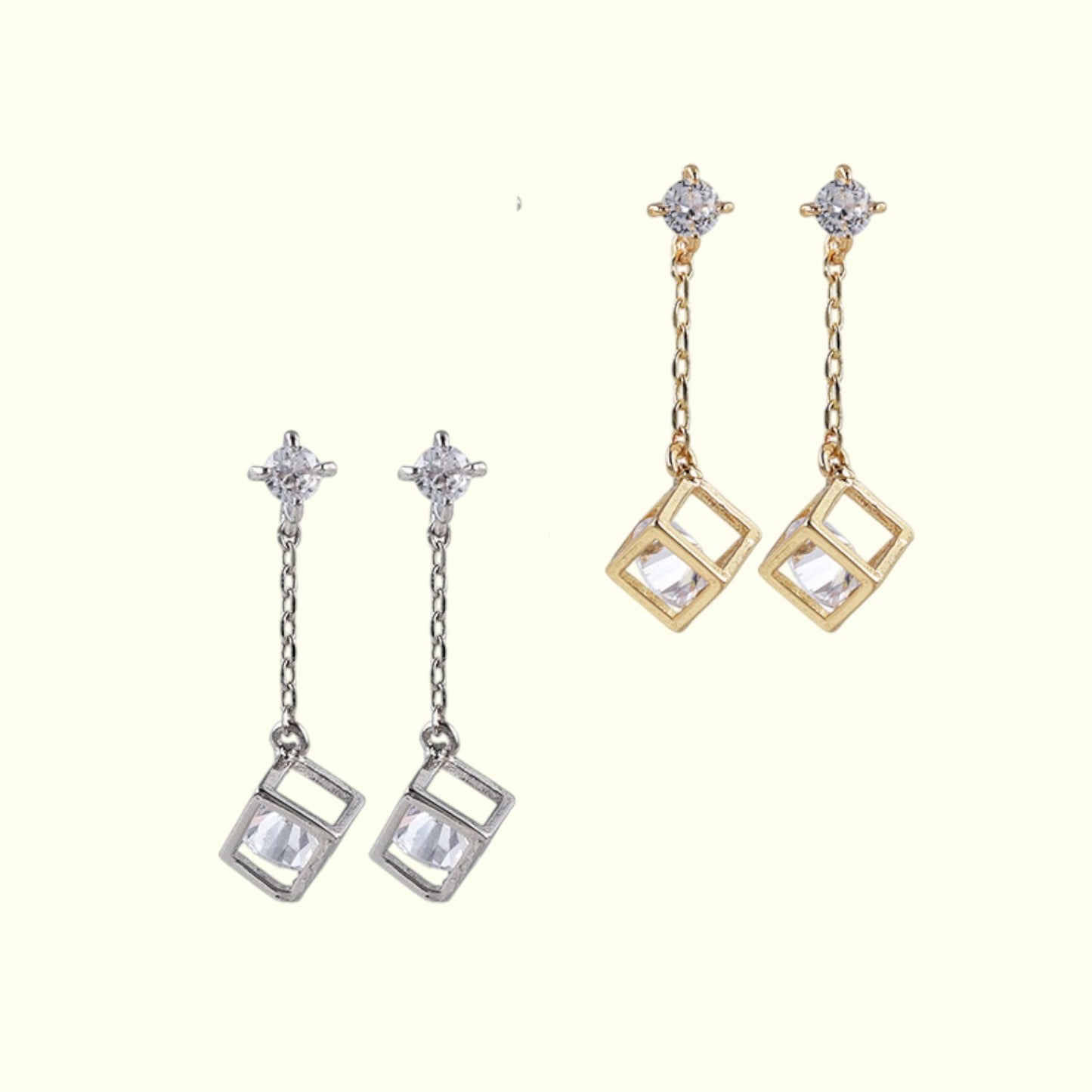 Ethereal Cube Earrings 1