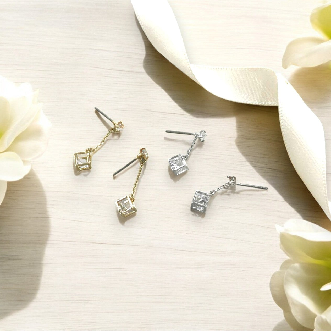 Ethereal Cube Earrings 2
