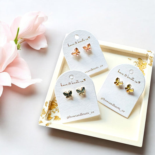 Flutter Glow Butterfly Studs 1