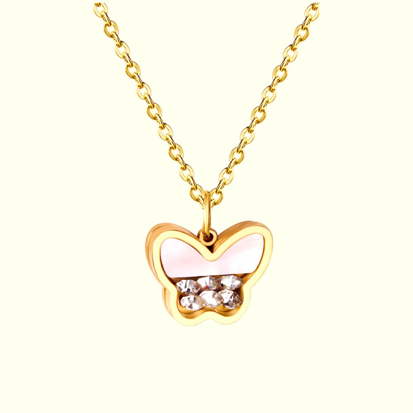 Flutter Grace Necklace Gold 2