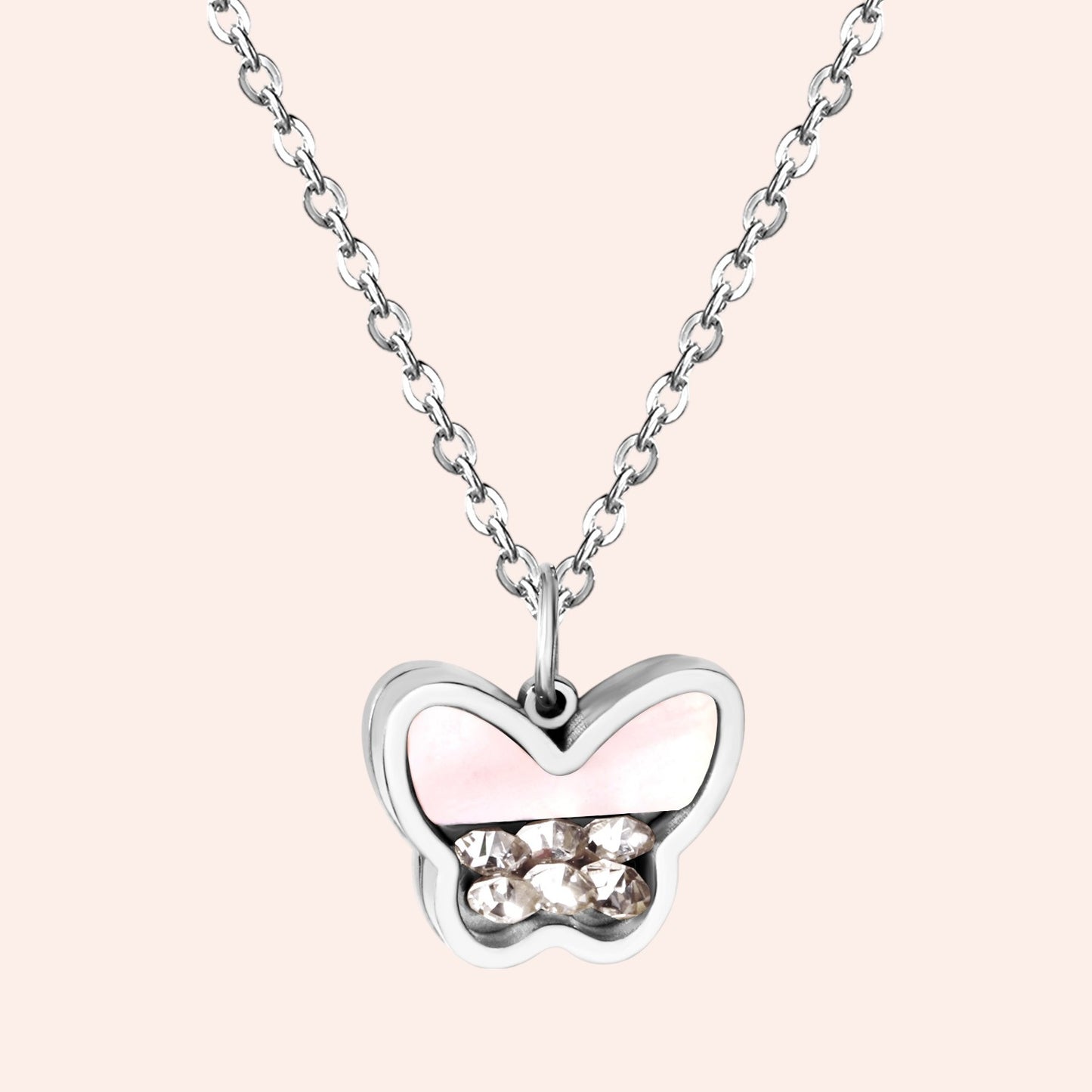 Flutter Grace Necklace Silver 1