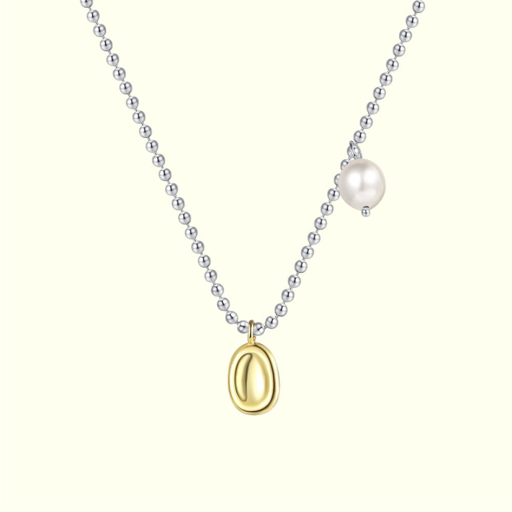 Freshwater Pearl Gold Pendant Necklace 1