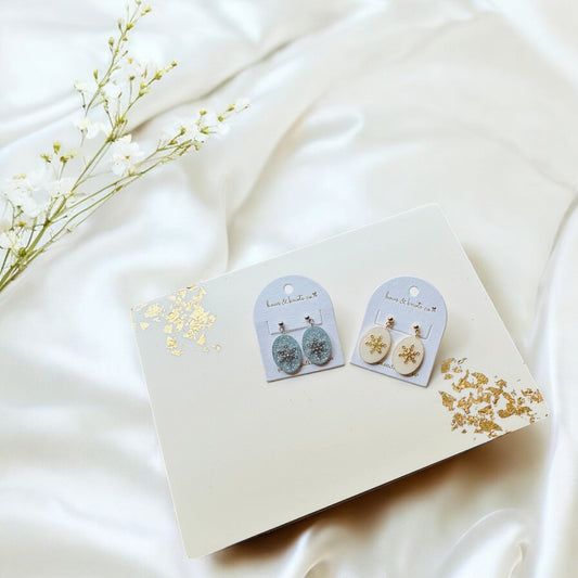 Frosted Glow Earrings - 1