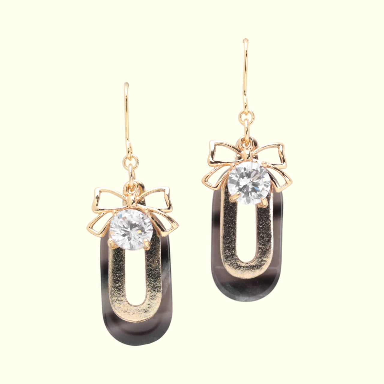 Golden Grace Bowknot Earrings 2