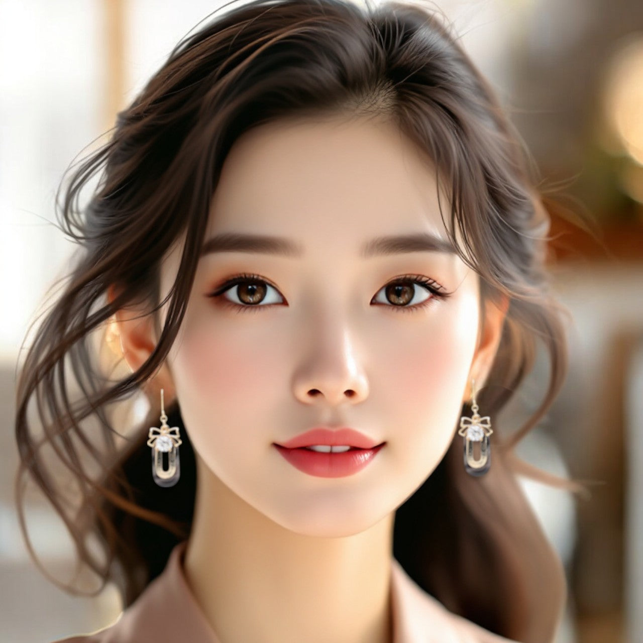Golden Grace Bowknot Earrings 5