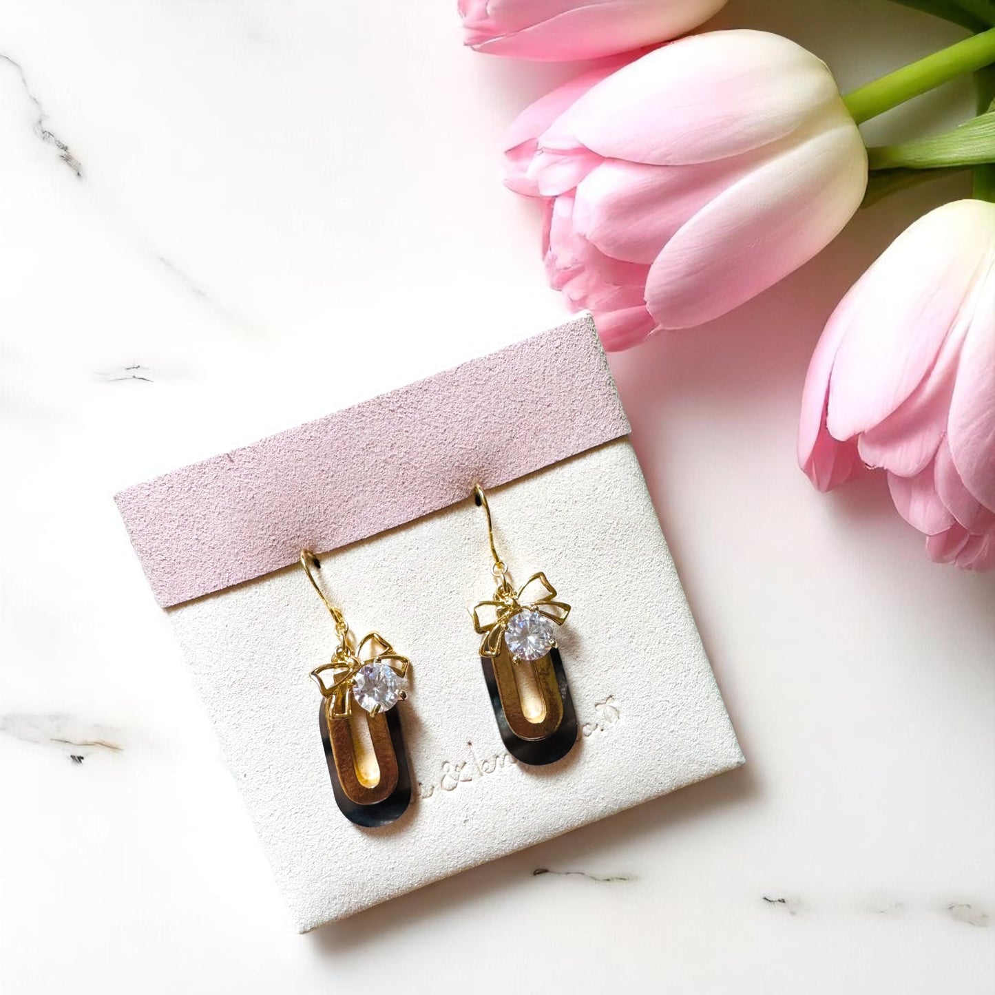 Golden Grace Bowknot Earrings 9