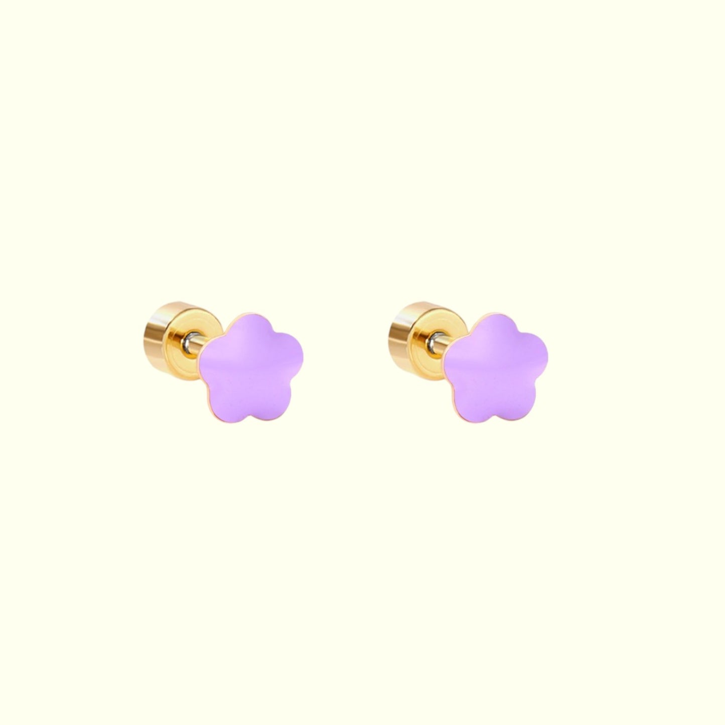 Golden Starry Wink Stud Earrings 3