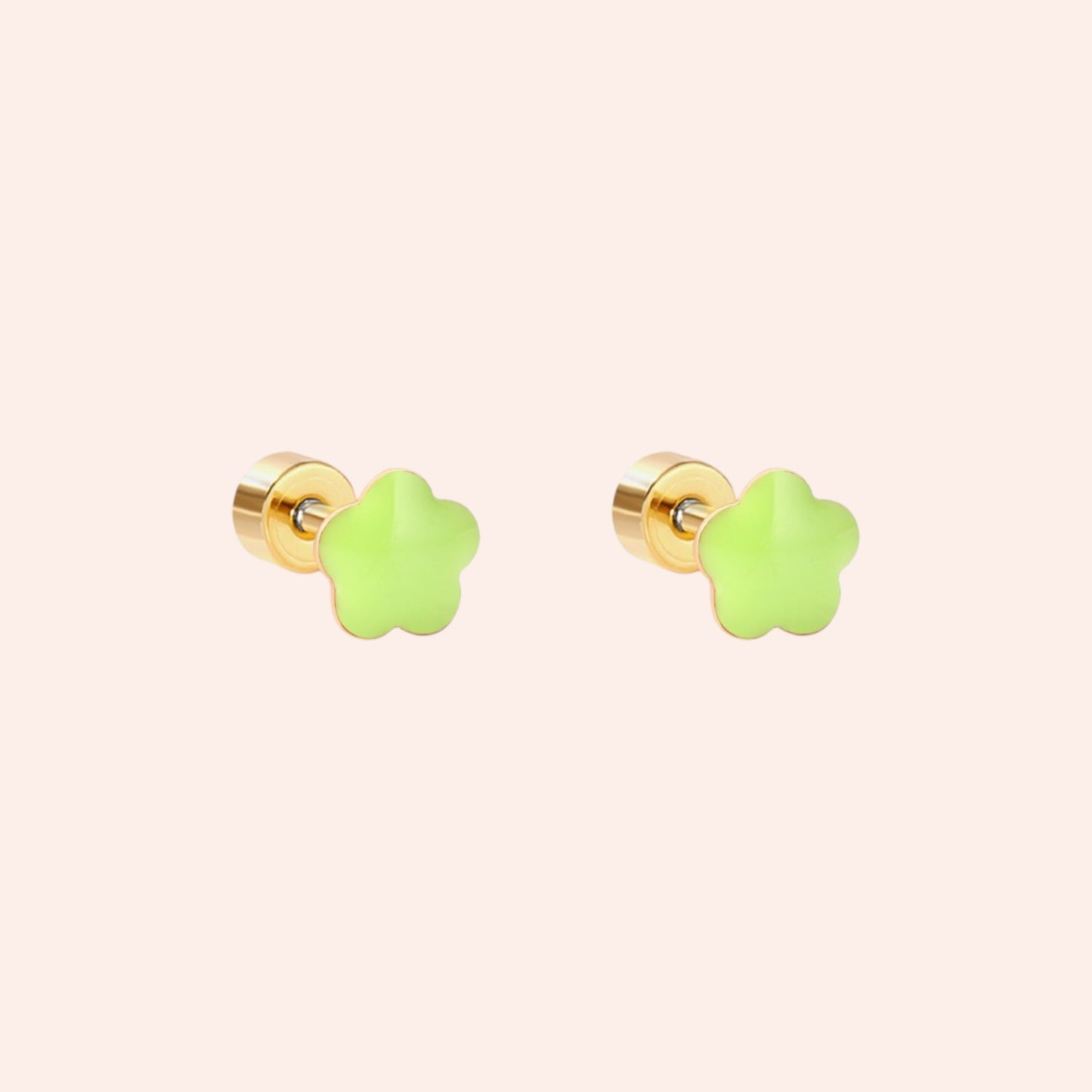 Golden Starry Wink Stud Earrings 4