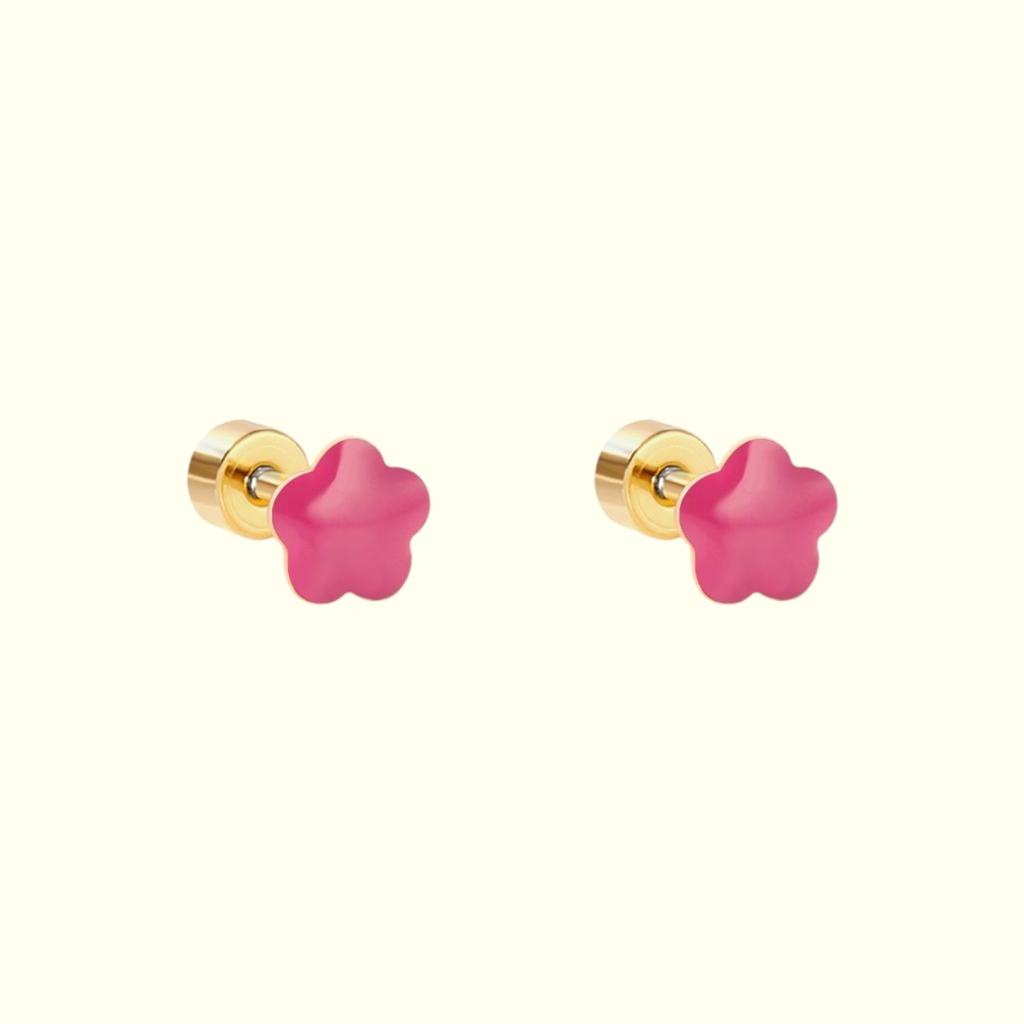 Golden Starry Wink Stud Earrings 7