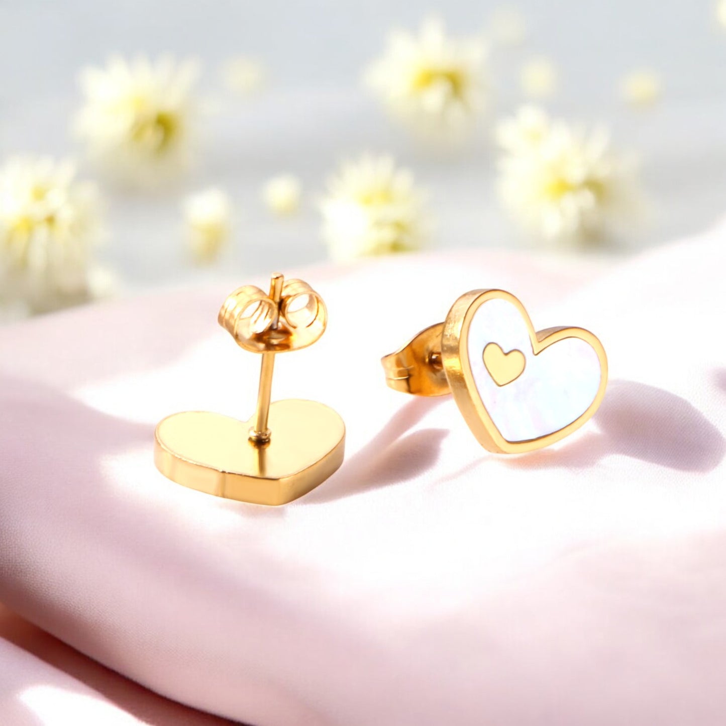 Infinite Love Stud Earrings Gold 3