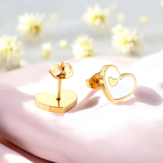 Infinite Love Stud Earrings Gold 3